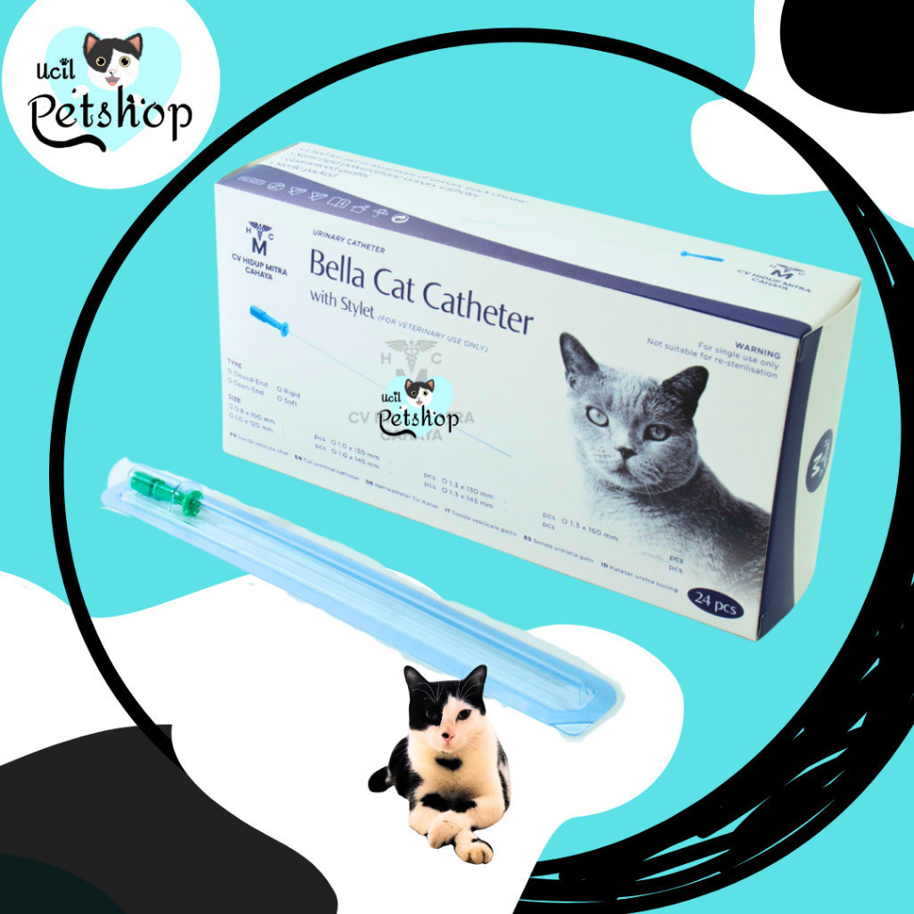 Bella Cat Catheter (1 PCS) with Stylet, Rigid Type, Close End ECER