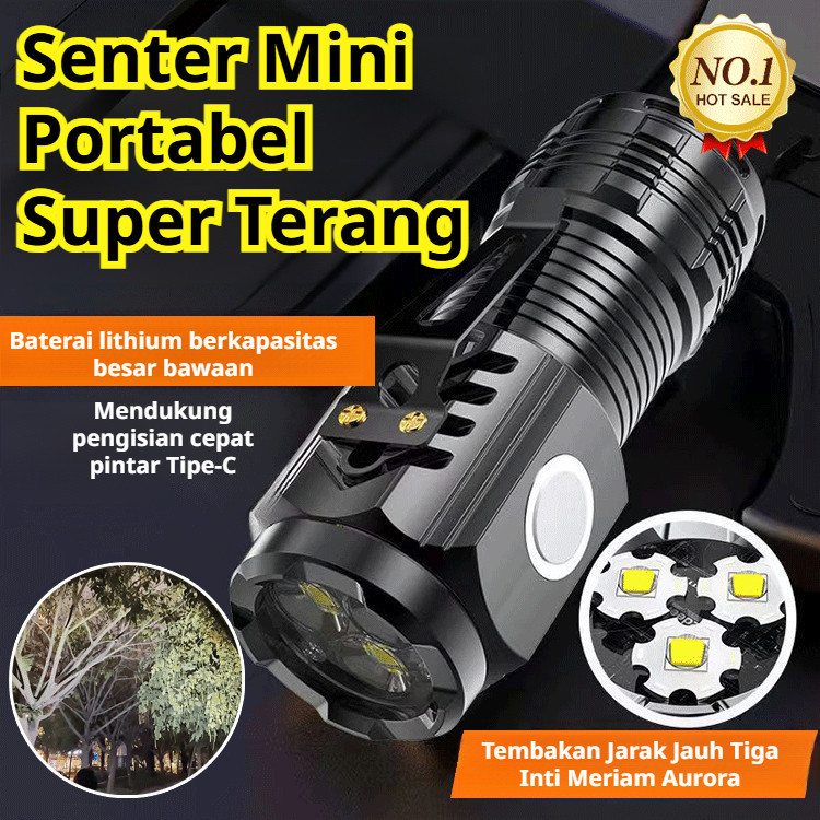 Senter Led Super Terang Senter Mini Senter Swat Senter / 500M Senter Mini Led Super Terang / Senter 