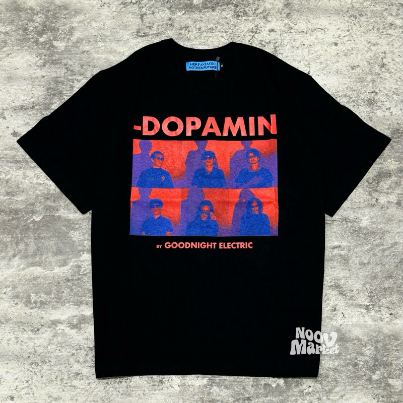 <Kaos Katun> Goodnight Electric - Dopamin Tshirt - Black | Original Merchandise