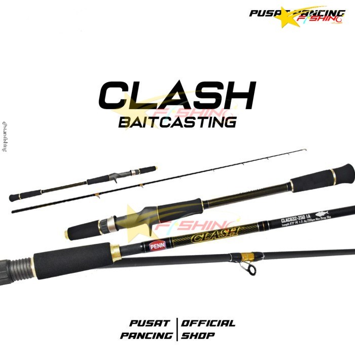Starsfishing PENN Joran Pancing  Clash OH Overhead Mancing Light Jigging Dasaran Overhead Fuji