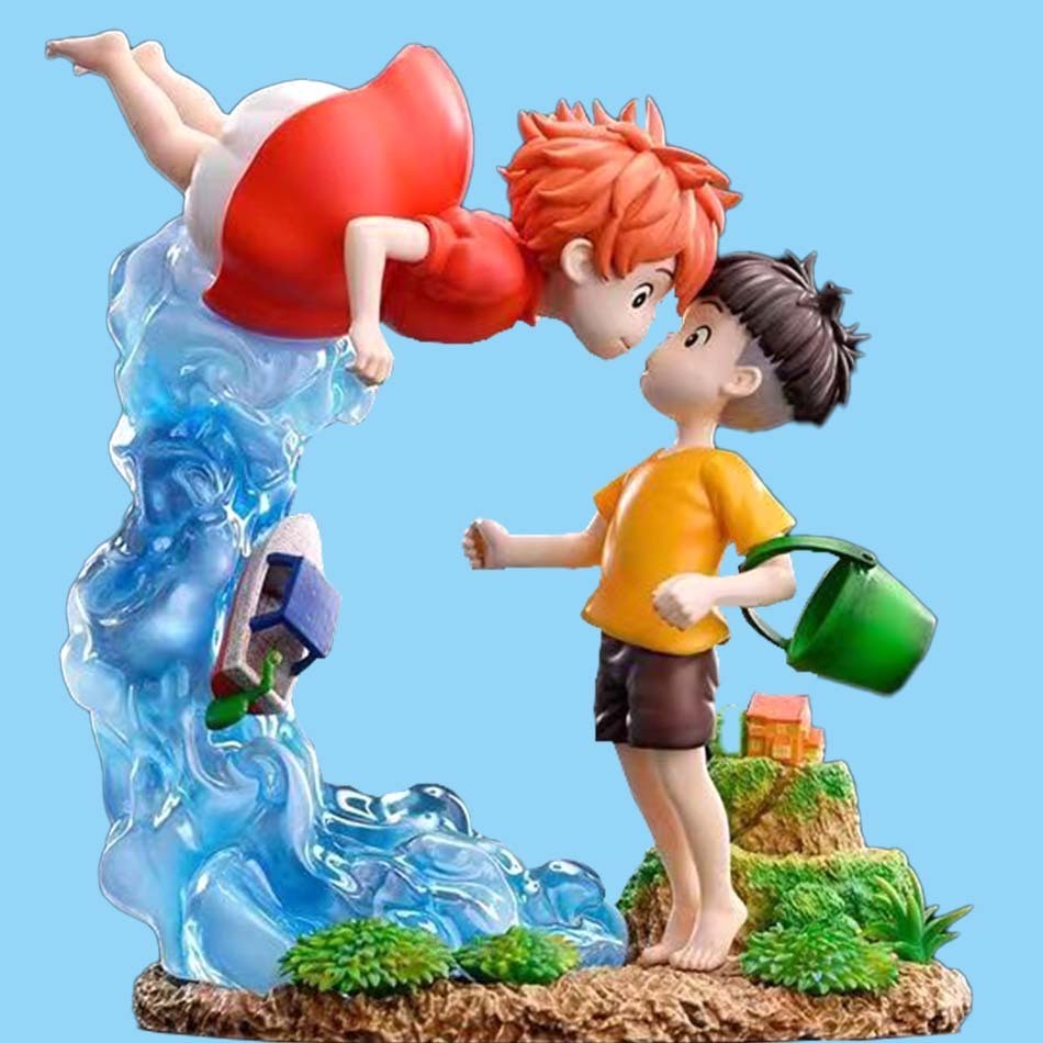 Ponyo on The Cliff Figure Ponyo Sou Sky Seagal Figure Pvc Statue Anime Action Figurine Model Doll Co