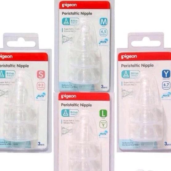 Pigeon Peristaltic Nipple Standard Neck isi 3 Nipple - Standart Nipple S