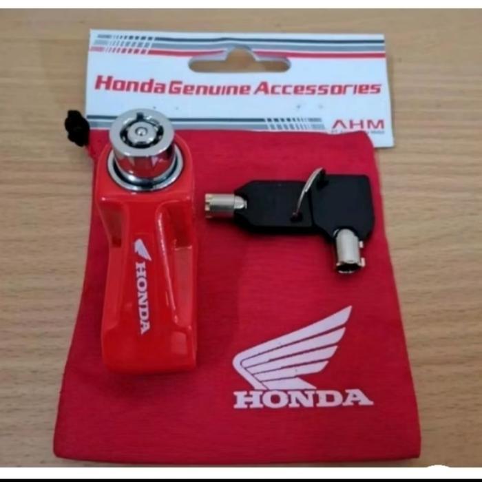 Gembok Kunci Pengaman Cakram Sepeda Motor Asli AHM - Model Gembok AHM - AHM