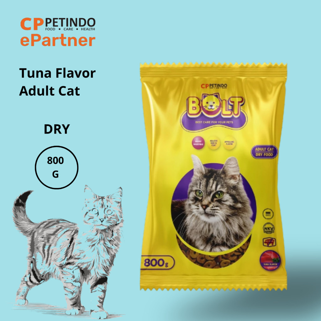 CPPETINDO Bolt Tuna Cat Food Kibble Donat - 800g