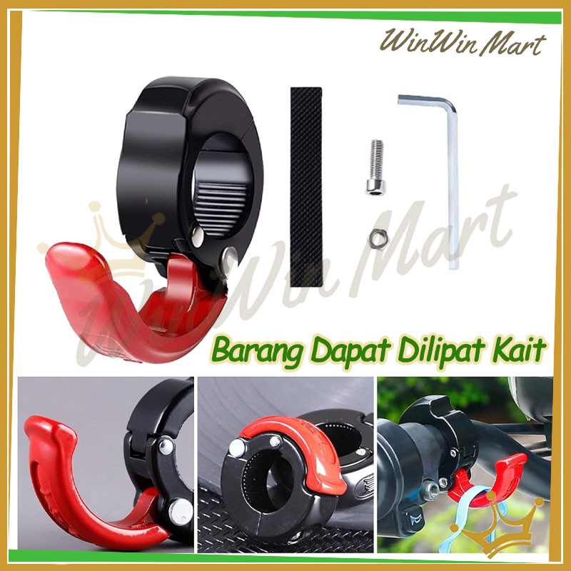 Gantungan Barang Sepeda Listrik Hanger Hook Cantolan Dapat Dilipat Gantungan Cantolan Barang Motor S