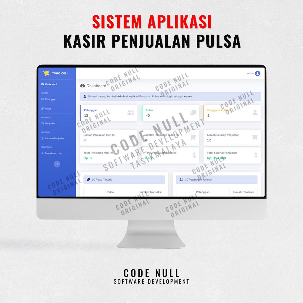 Sistem Aplikasi Kasir Penjualan Pulsa Berbasis Web