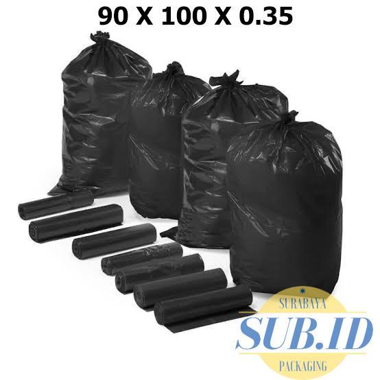 Plastik Sampah HD Hitam 90x100 / Plastik Sampah Tanpa Pegangan