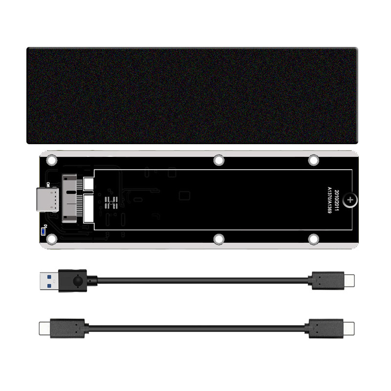 For Apple Macbook 2010 2011 Air SSD A1369 A1370 Portable Case USB32 GEN2 to 12+6Pin M2 SATA SSD Encl