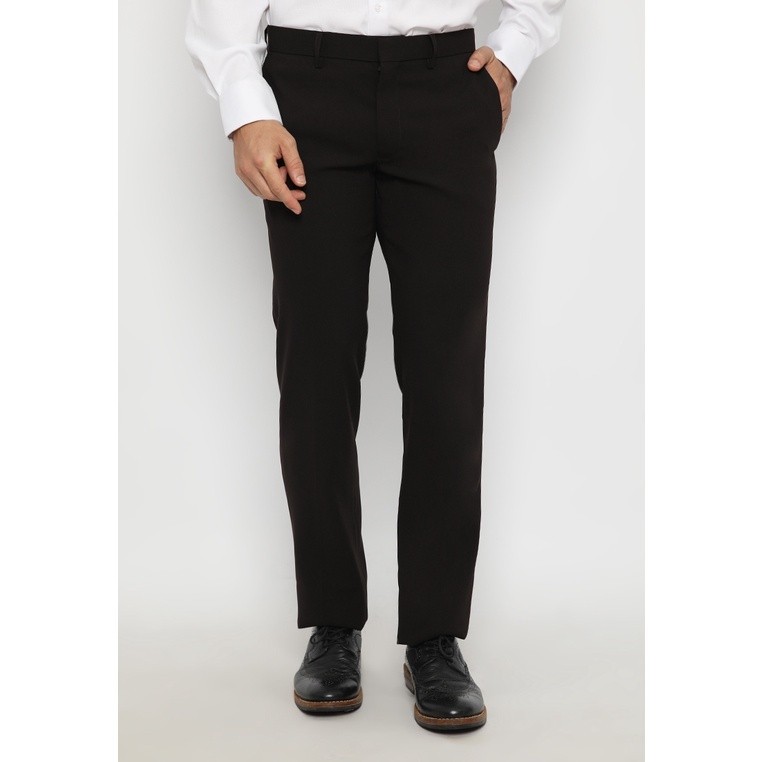 Celana Formal Jobb Sinfonia Celana Panjang Pria Slim Fit Coklat