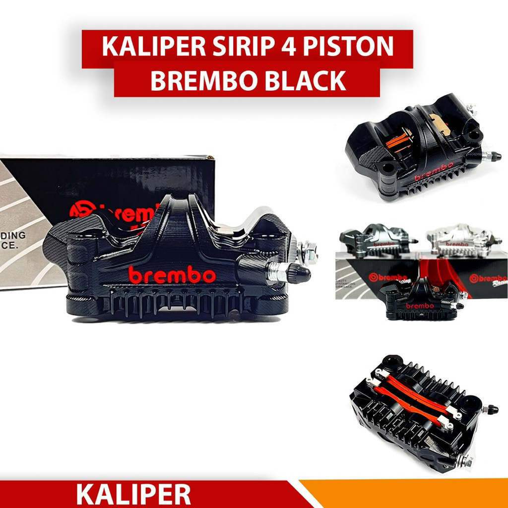 Kaliper 4 piston Sirip Repro Aurora Caliper Gp4 MS Import P100 Kaliper GP4 Piston Grade Super GP4MS