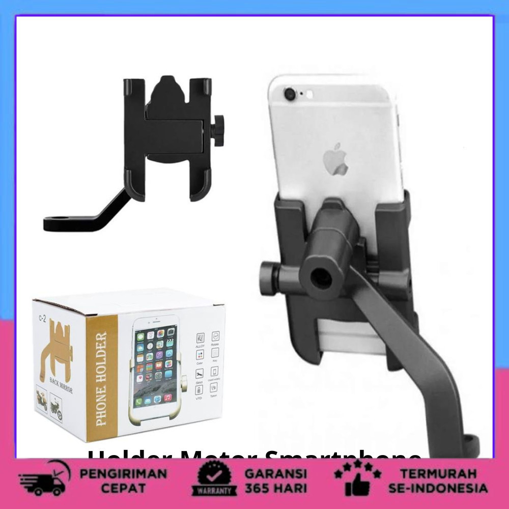 Holder HP Spion/ Holder HP Spion Motor Dudukan HP OTOHEROES Holder Motor Smartphone