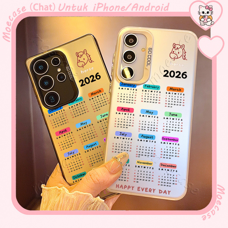Moecase Untuk iPhone IMD Softcase Premium case kalender 2026 iphone 11 12 13 14 15 16 17 PRO MAX PLU