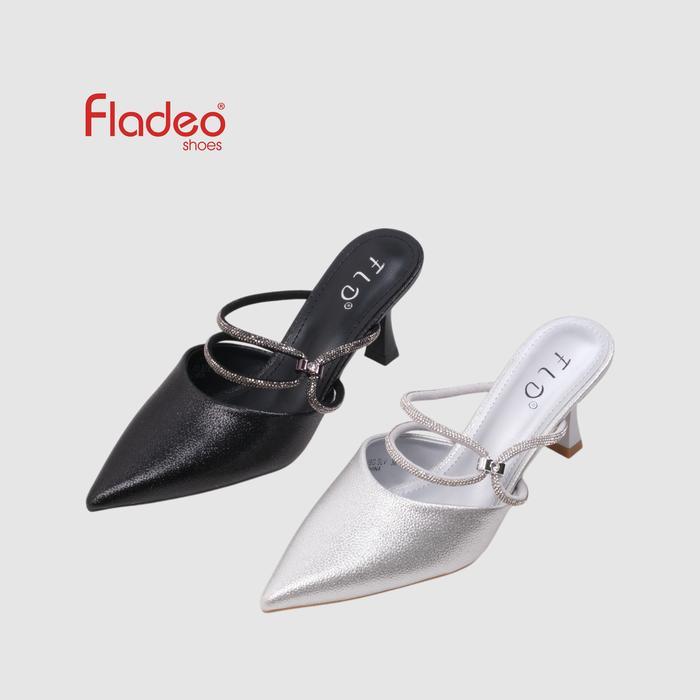 Fladeo A25/LDFH830-1BG/Sepatu Heel Tali Wanita [ Sling Back Heels Shoes ] - BLACK, 40