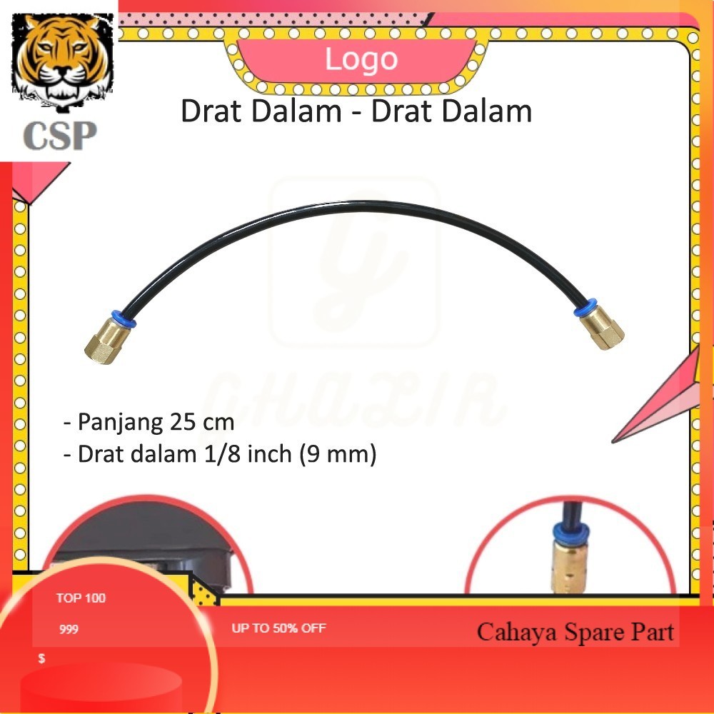 Pipa Otomatis Kompresor Angin Portable Drat Dalam Drat Dalam 1/8 Inch