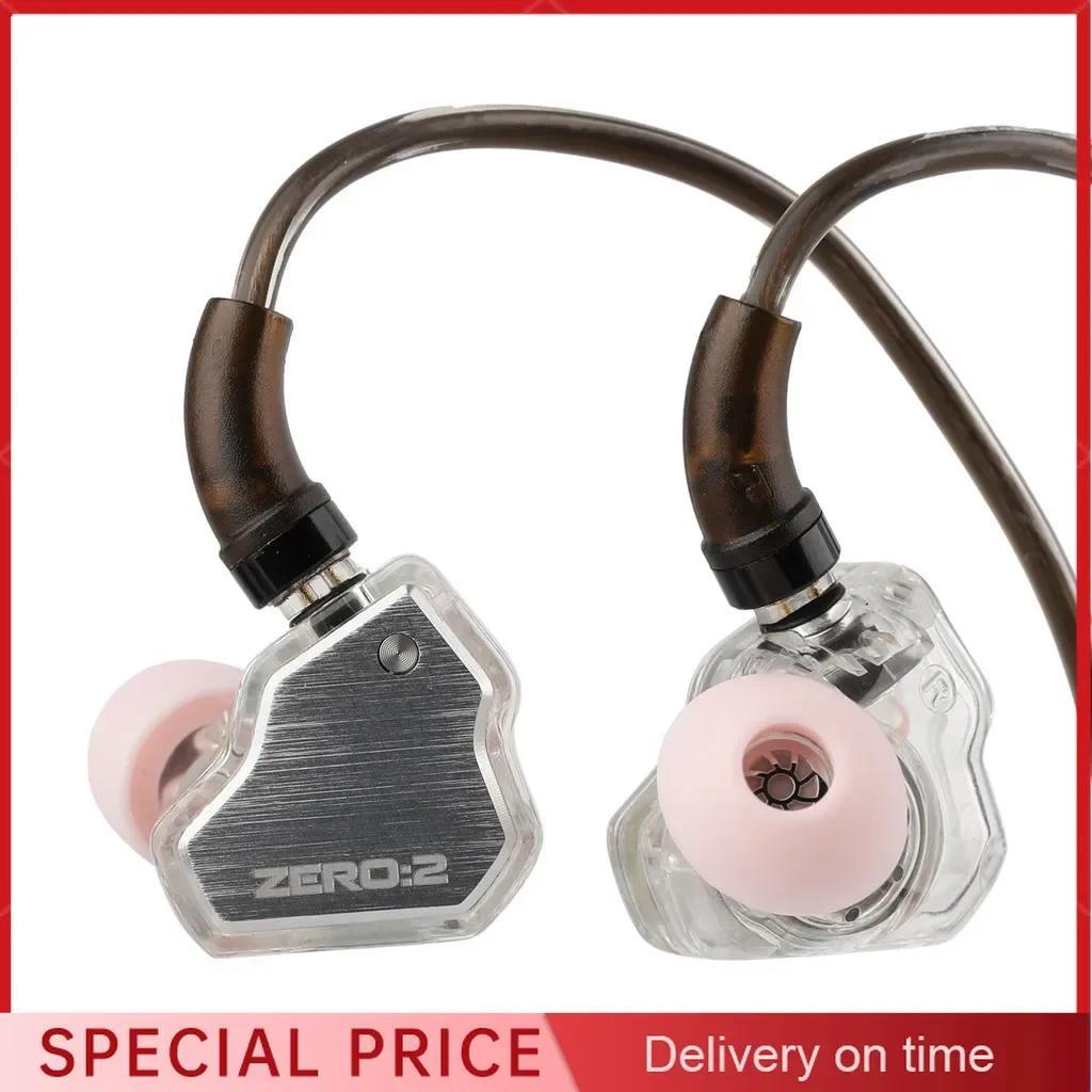 7HZ ZERO II Updated 10mm Dynamic Driver IEM Wired Earbuds Earphones with OFC Cable for Musician 7Hz 