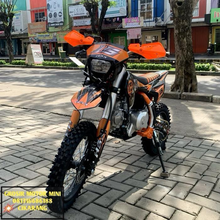 MOTOR MINI TRAIL 110CC HSX MATIC RING 14/12 MESIN 4TAK - Orange