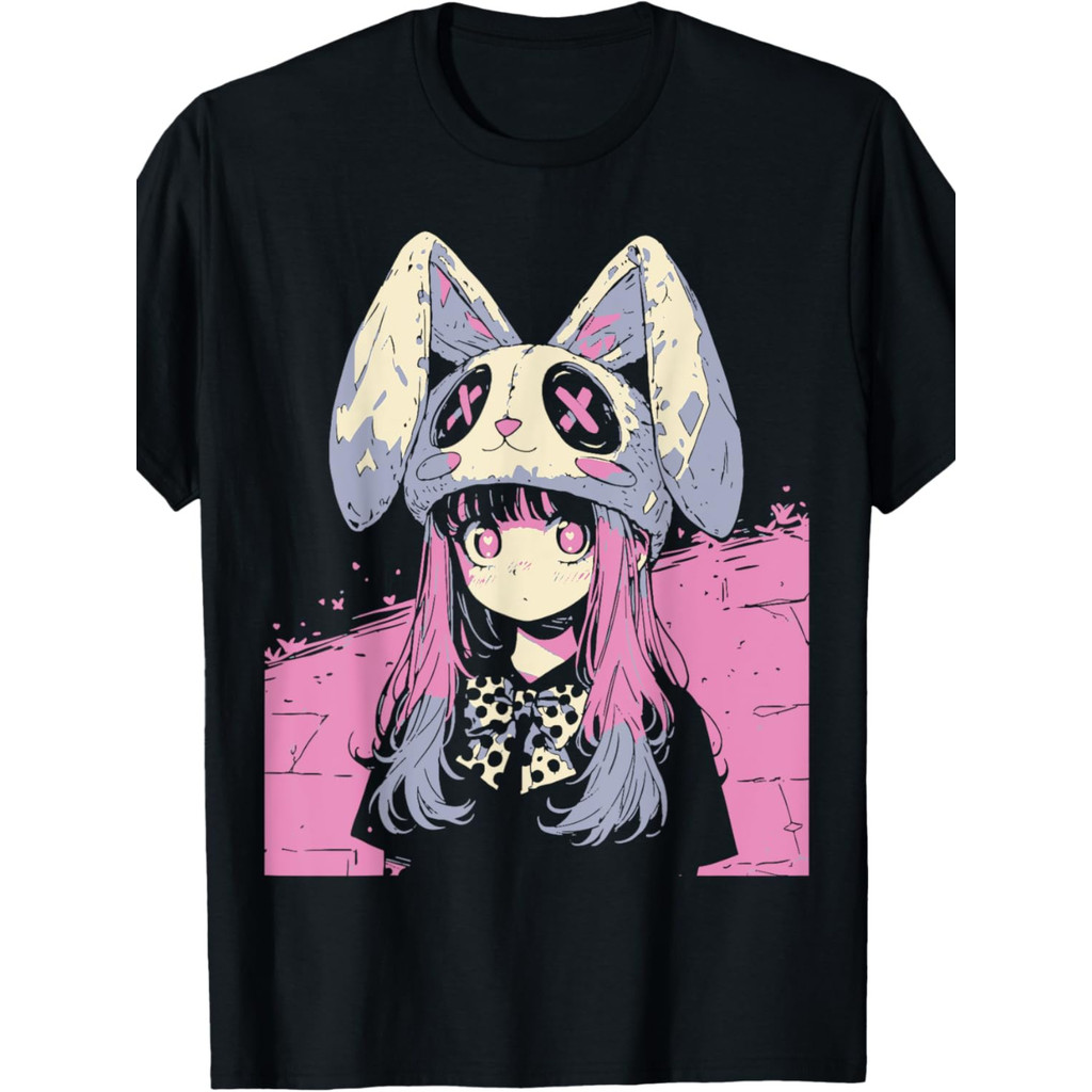 EWH Komik Anime Horor | Kaos Goth Jepang Jepang Menakutkan Lucu