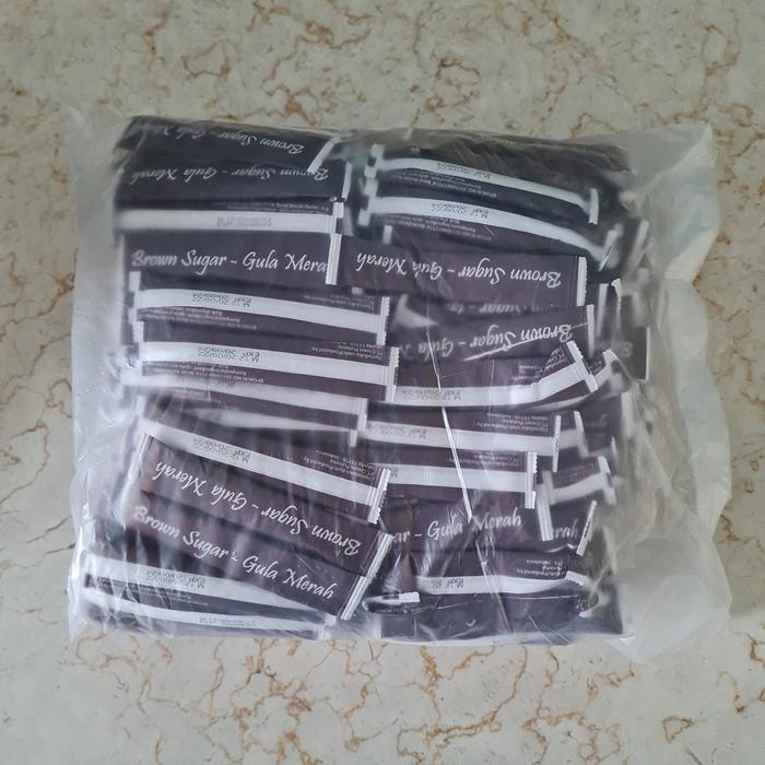 Brown sugar sachet 250pcs/Brown sugar stick 250pcs/Gula Merah Sachet