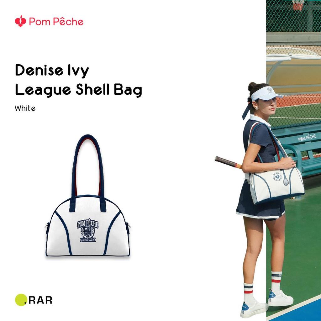 Pom Peche Denise Ivy League Shell Bag - White - Tas Olahraga Wanita