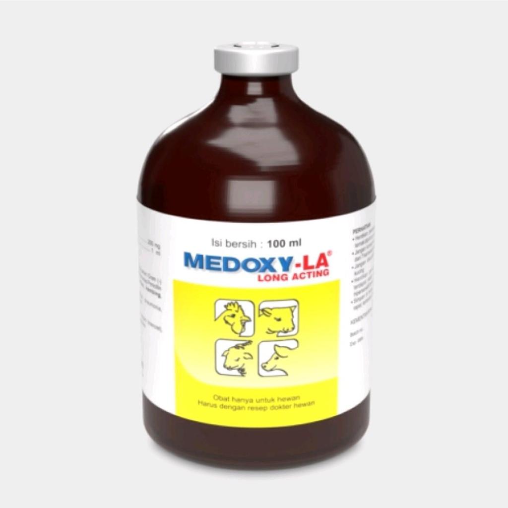 Medion MEDOXY-LA 10 ML/5 ML Injeksi Obat Hewan Ternak Unggas Ayam Sakit dengan Spektrum Kerja Luas