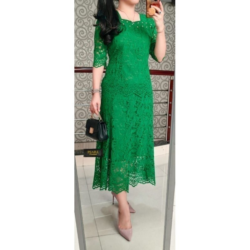 HK  STELAN BROKAT WANITA/BAJU KEBAYA PESTA KEKINIAN