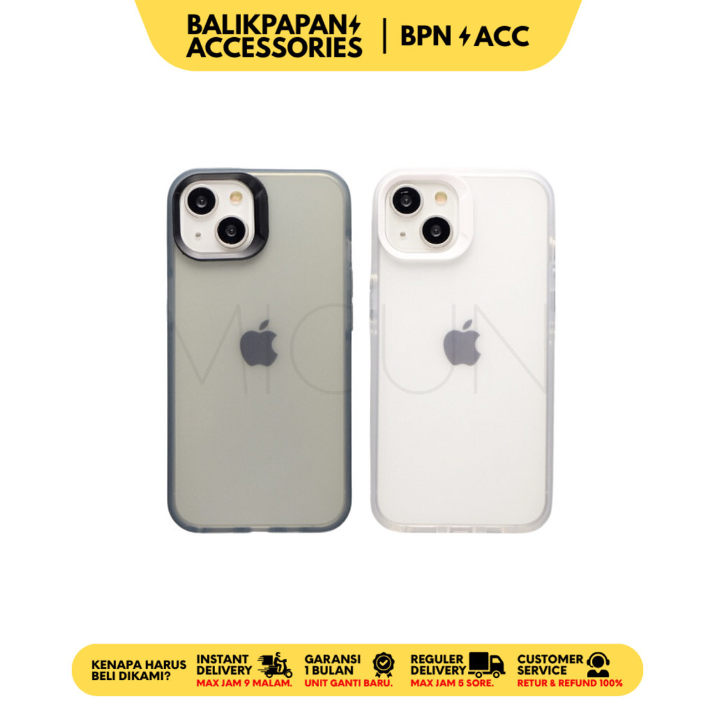 Case iPhone New Icy Anti Kuning Case Softcase Fullcover - BALIKPAPAN ACC