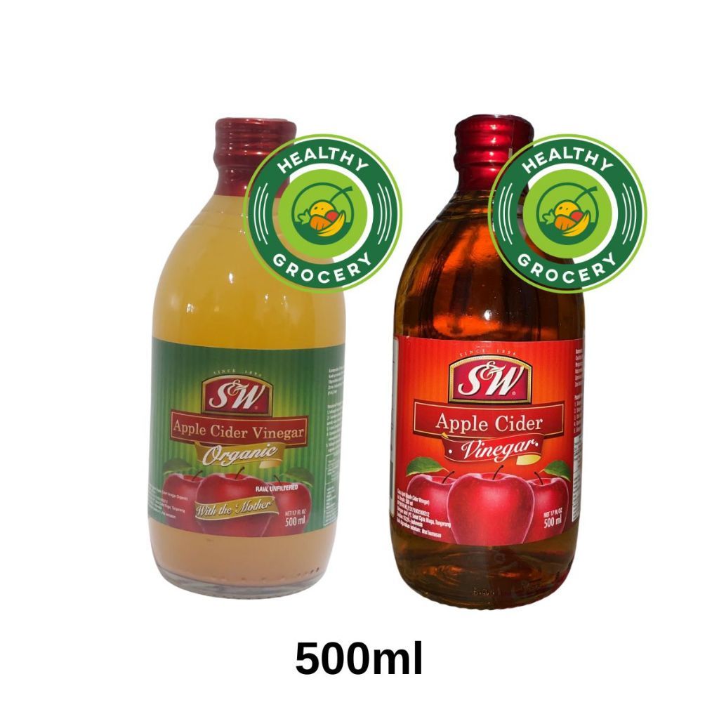 SW Apple Cider Vinegar 500ml / S&W Cuka Apel / Apple Cider Vinegar Organic 500ml - ABH