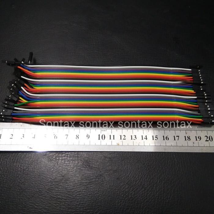 SCelectro jumper jamper 40pin 40p 40 p pin female to female kabel 20cm 20 cm