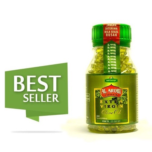 Minyak Zaitun Kapsul Al Arobi - Minyak Zaitun Kapsul - Isi 200 Kapsul