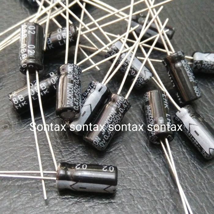 0.47uf 0,47uf 0.47 uf 50v elco capacitor kondensator elektrolit taiwan SCelectro