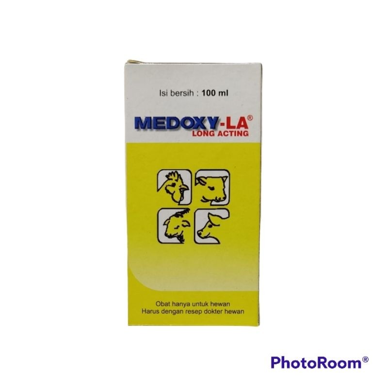 Medoxy LA 100 ML - Obat Hewan Ternak Sapi Kambing ap