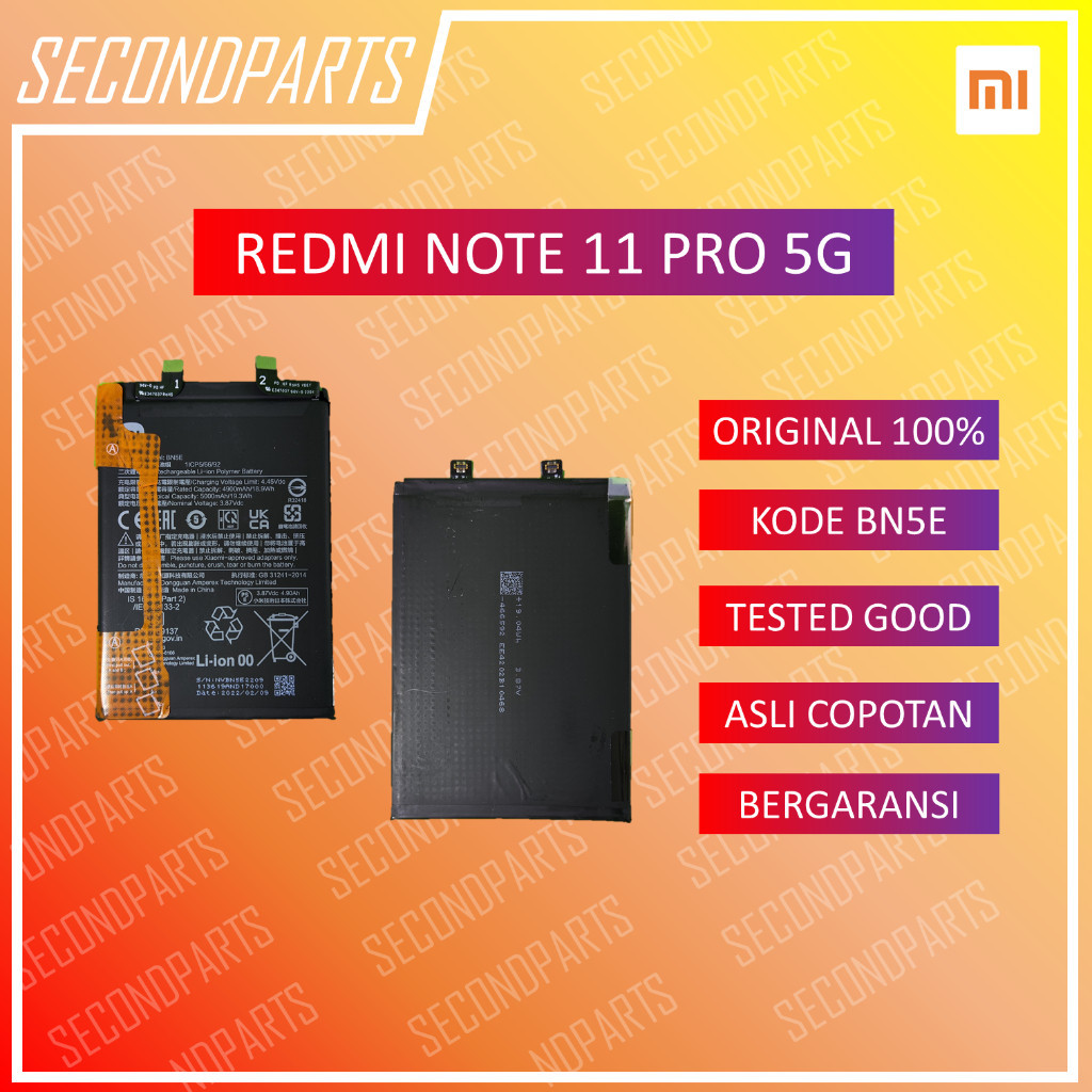 BATERAI BATRE BATTERY BN5E REDMI NOTE 11 PRO 4G / NOTE 11 PRO 5G ORIGINAL COPOTAN
