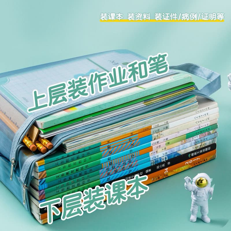 Tas Map Zipper A4 - Map Document Jaring Zipper - Map Buku Jaring Transparan