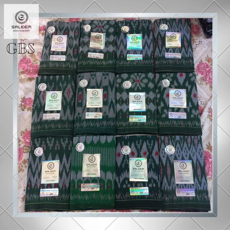 TERBARU HIJAU I BOTOL SALEEM GBS I GOYOR ATBM JAHITAN TENGAH - TENUN ATBM - GOYOR ORIGINAL - sarung 
