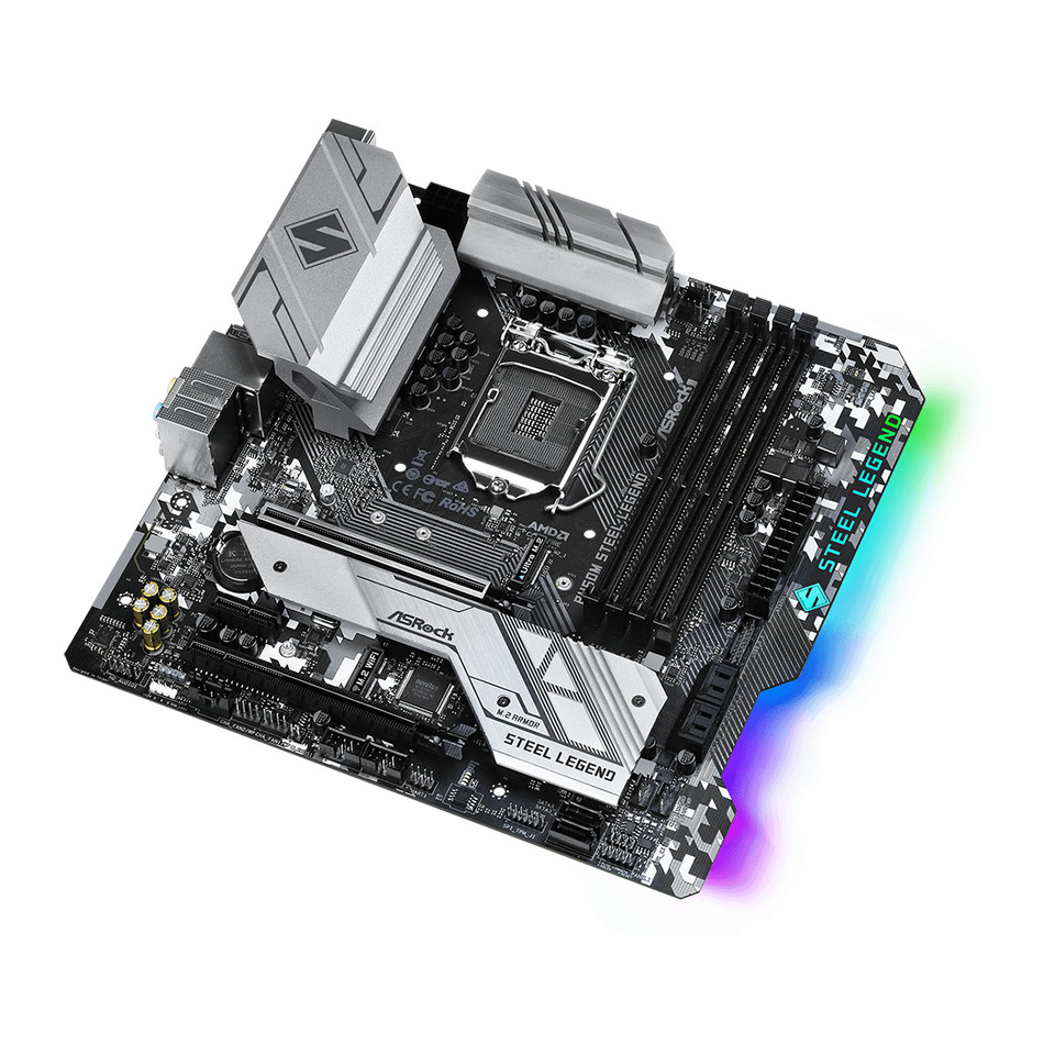 ASROCK B460M STEEL LEGEND Motherboard Socket 1200 Intel B460 DDR4 128GB support  i910900 i510400 i31