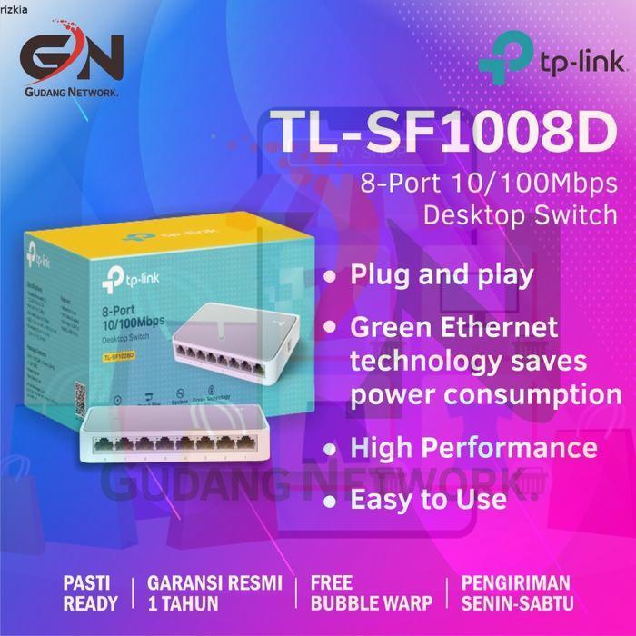 TP-LINK SWITCH 8 PORT 10/100 TL-SF1008D tplink tl-sf1008d sf1008d