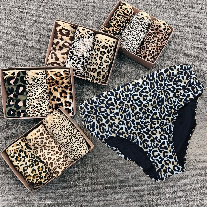 Celana Dalam Wanita Motif Macan Tutul Seksi | Pinggang Menengah Bawah, Nyaman & Bernapas