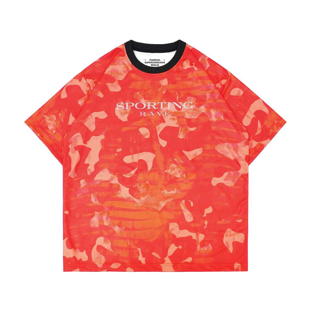 POSHBRAIN X SUPERCONSCIOUS - Sporting Jersey - Red - Jersey