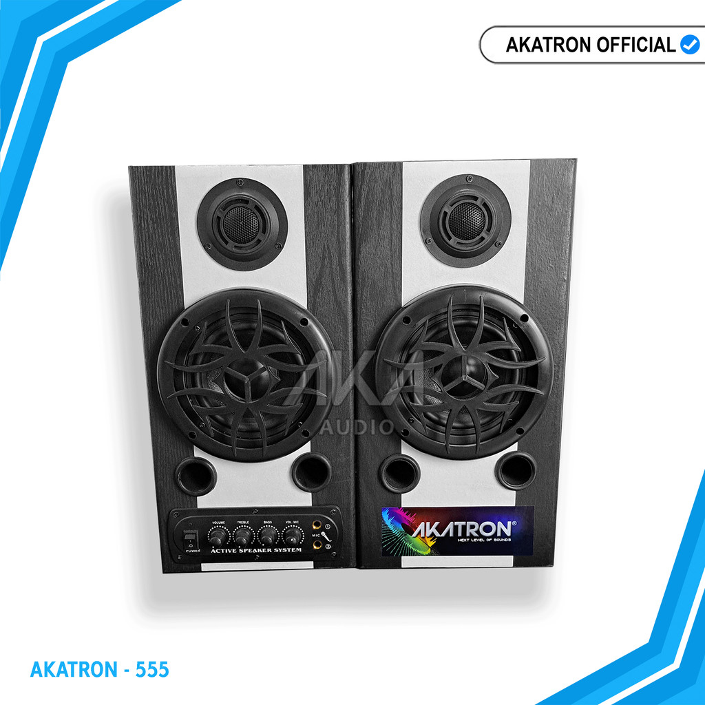 AKATRON Speaker aktif 5 inchi karaoke Type 555