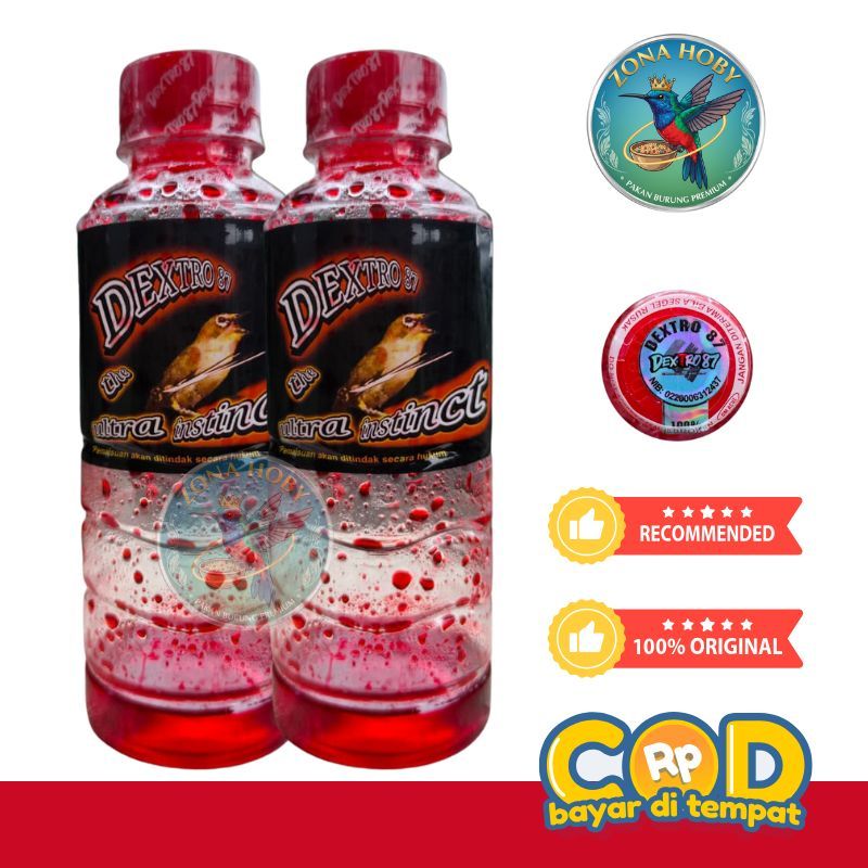 DEXTRO 87 PLECI ORIGINAL VITAMIN PLECI PRODUK OM ACUZ ORIGINAL DEXTRO 87 TUTUP MERAH