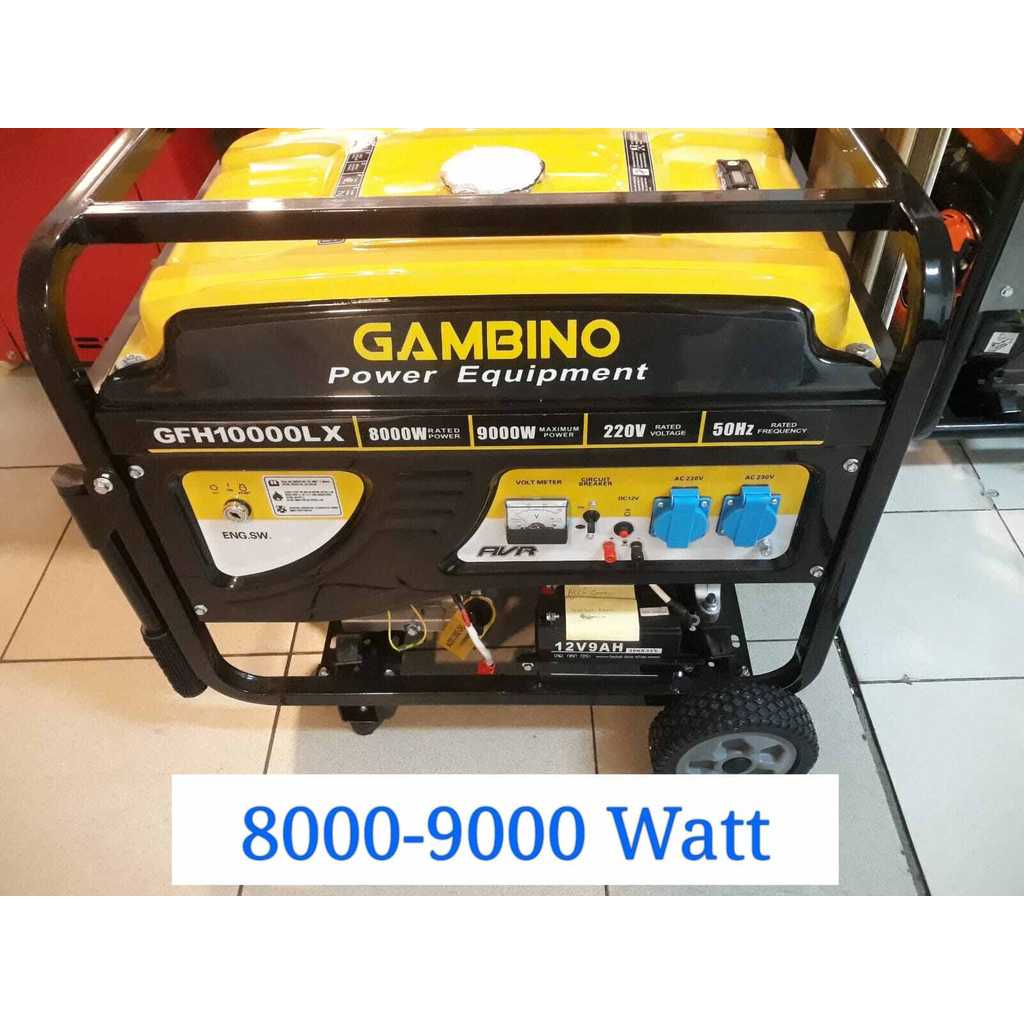 Genset 8000 watt 9000 watt. Gambino GFH 10000 LX