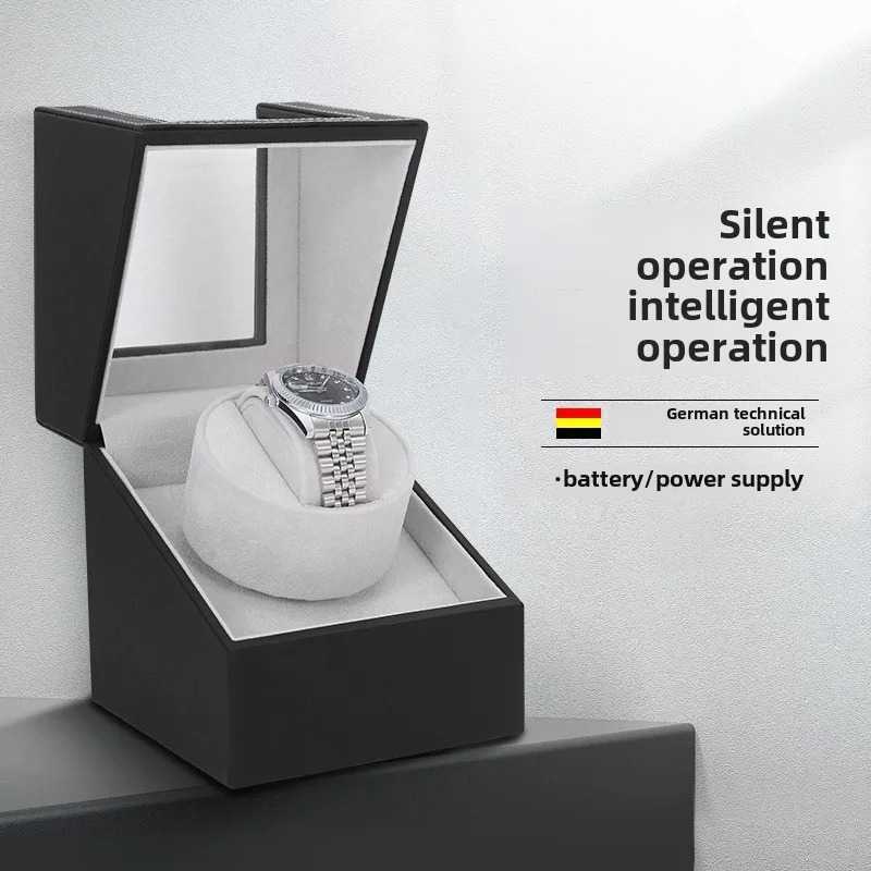 IGERN Watch Winder Otomatis 1 Slot Dual Power – Pemutar Jam Tangan Mekanik, Jaga Mesin Tetap Akurat 