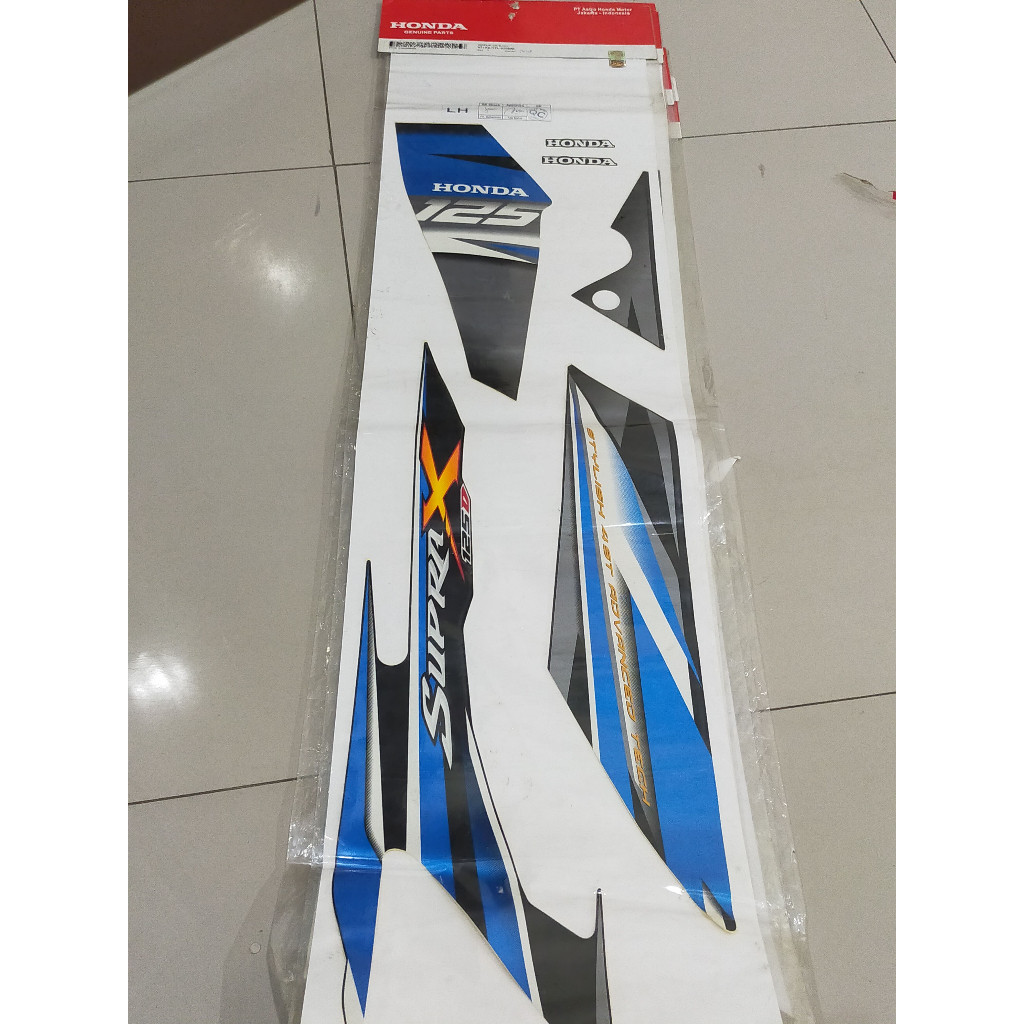 STRIPING KIRI  HONDA SUPRA X 871-X0-KYL-670-ZBL ORIGINAL 100% BARU
