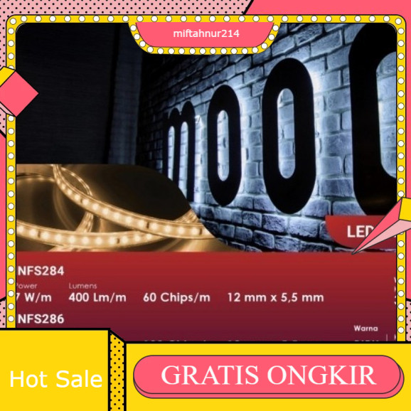 [ROLL] INLITE Led Strip Lampu Selang INFS284 AC 220V OUTDOOR INFS 284