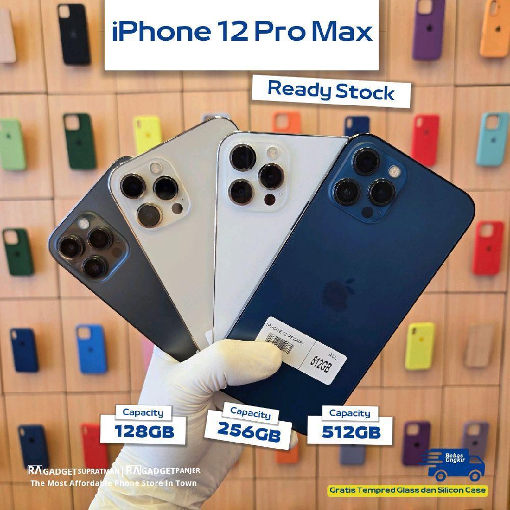 iphone 12 pro max 256gb second original fullset mulus like new