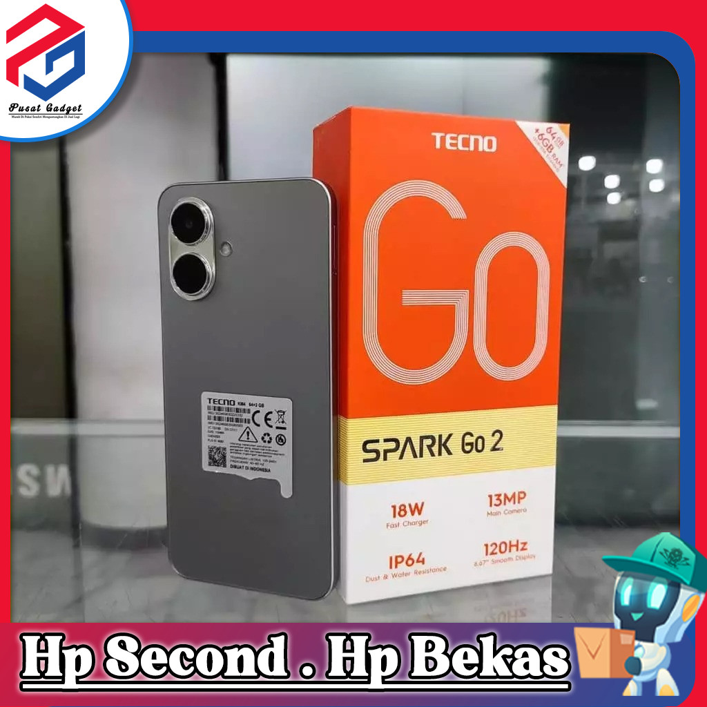 Tecno Spark Go 2 Ram 3 Rom 64GB Second Pusat Gadget