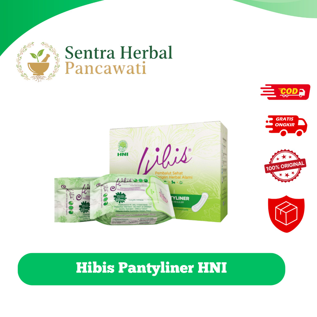 Hibis Pantyliner HNI HPAI Original - Pembalut Herbal Sehat & Anti Bakteri