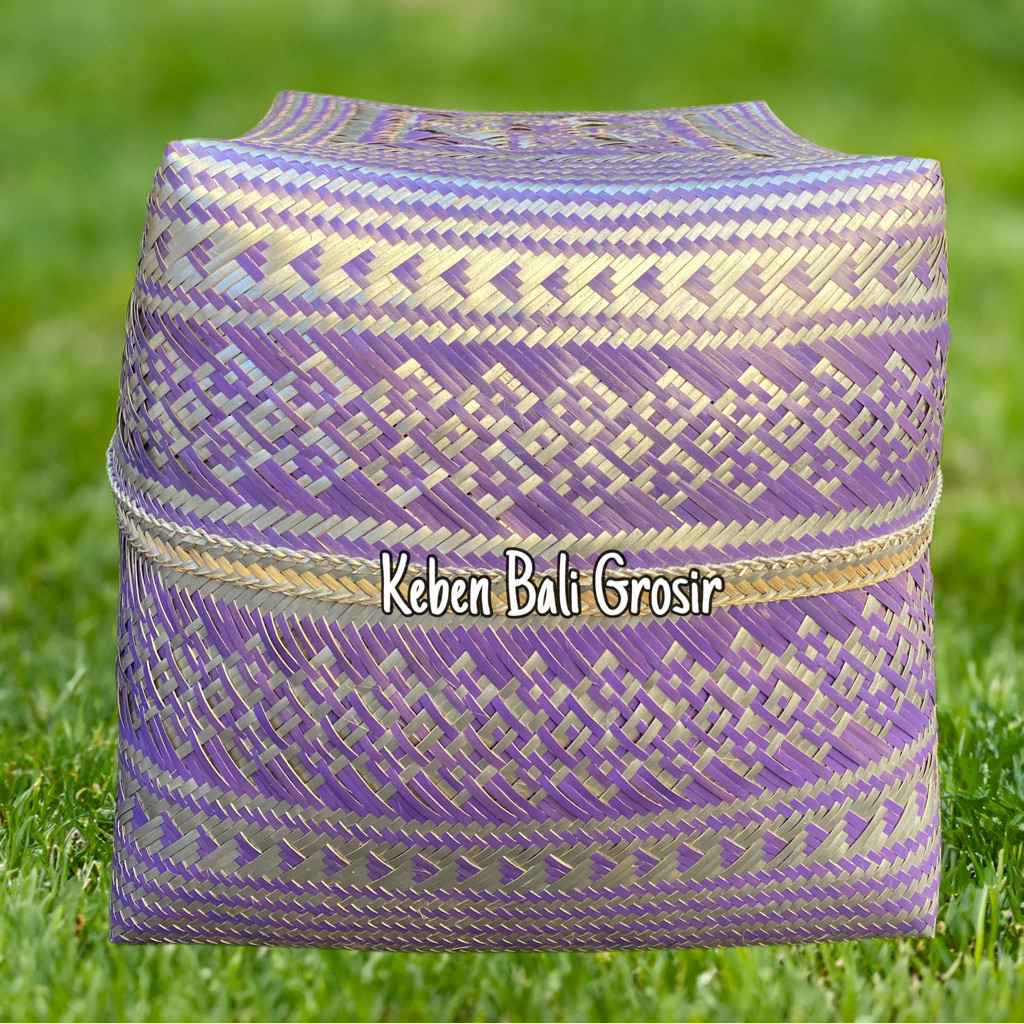Keben Bangli 26 x 26 sisit Halus ulatan rapi dan bahan bambu premium