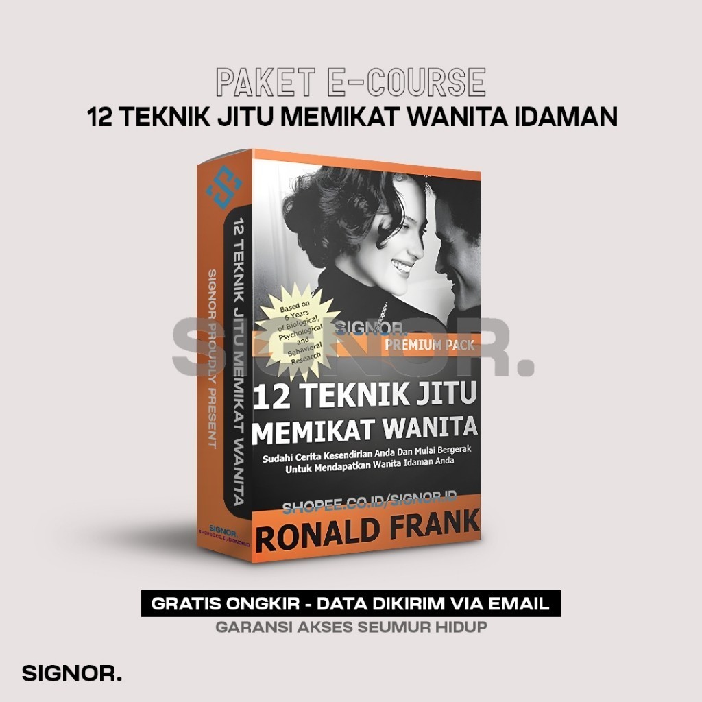 [E1904] 12 Teknik Jitu Memikat Wanita Idaman Anda (Kelas Cinta)