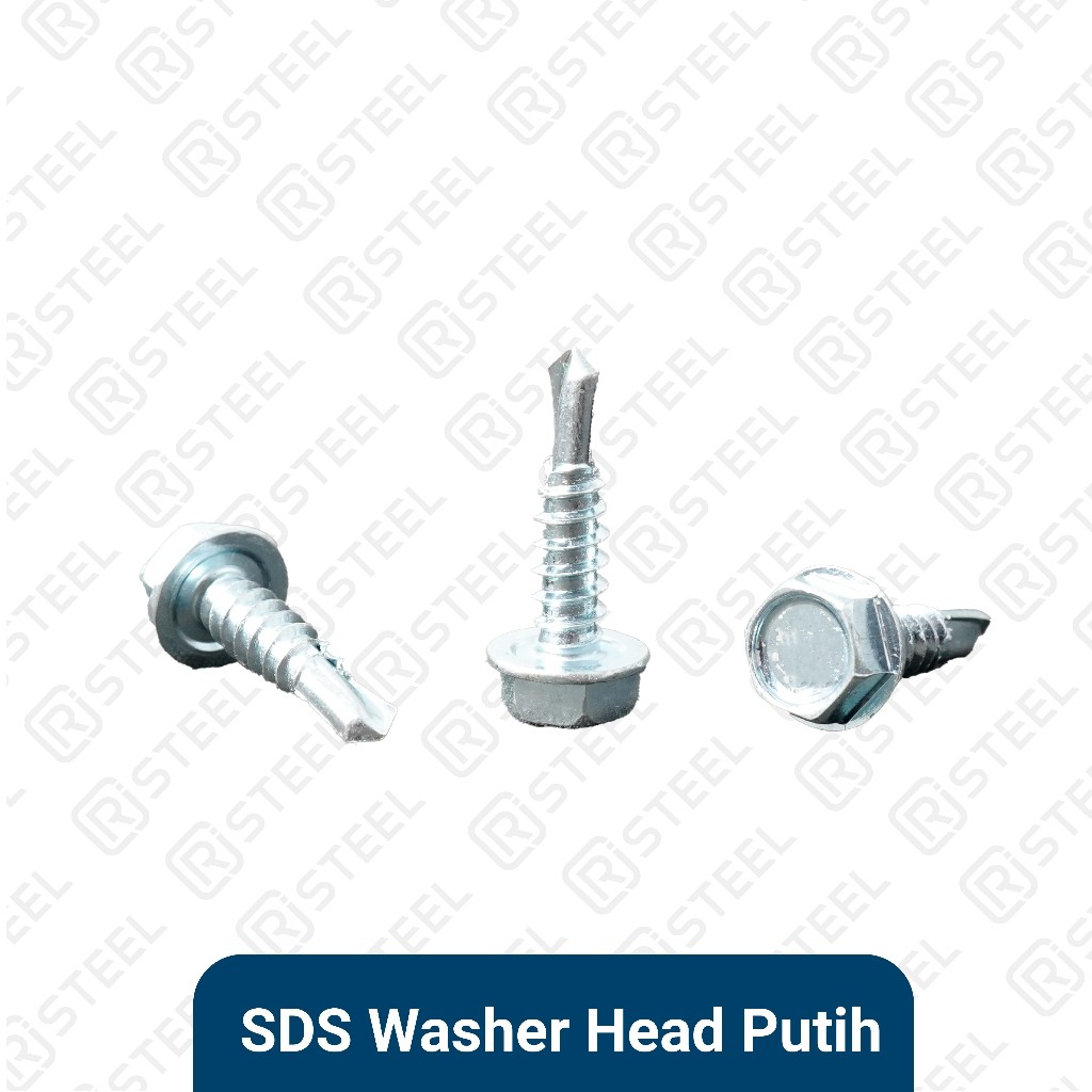 RJ Steel SDS Washer Head Putih/ SDS Hex